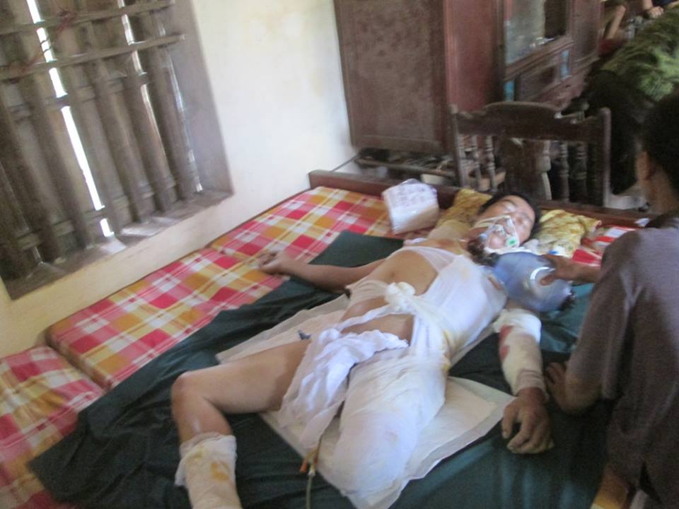 Dây điện chùng xuống ruộng, một nông dân bị giật tử vong