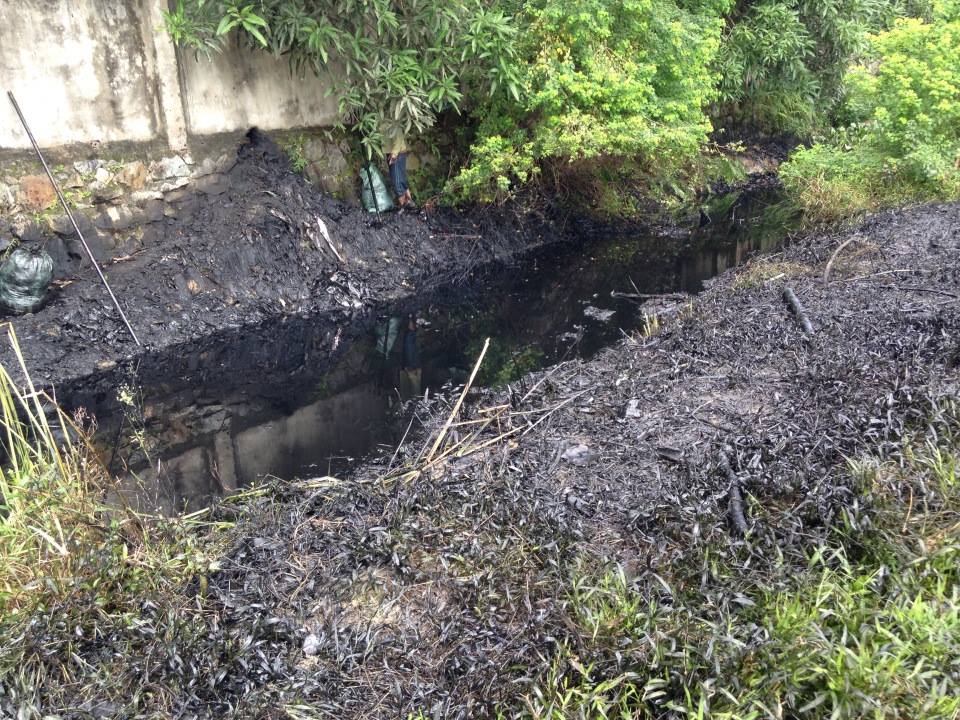 DN ngang nhiên xả chất thải ra môi trường gây ô nhiễm