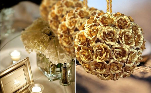 Quy trình làm hoa hồng dát vàng và bí kíp nhận biết 