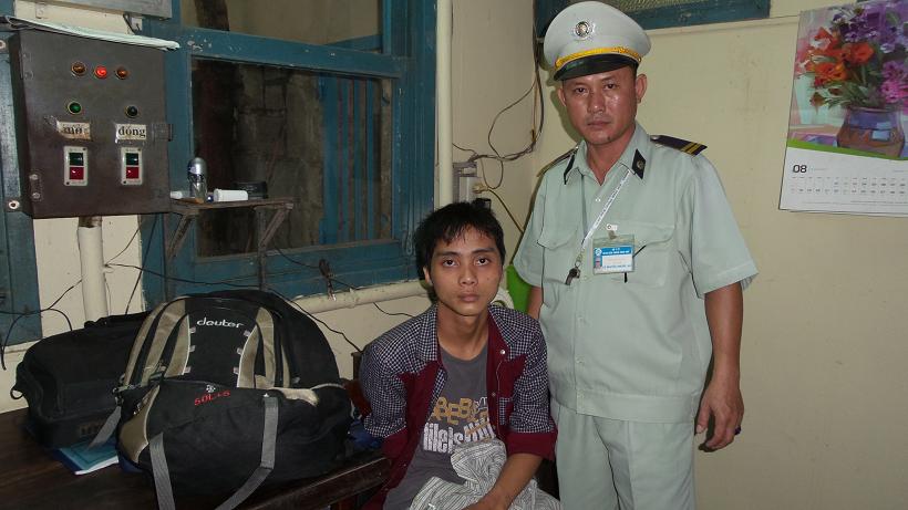 Bảo vệ bệnh viện tóm gọn tên trộm chuyên nghiệp