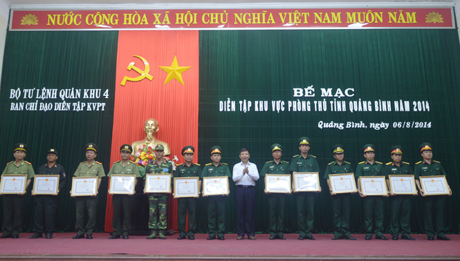 Quảng Bình diễn tập khu vực phòng thủ năm 2014 Quảng Bình diễn tập khu vực phòng thủ năm 2014
