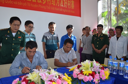 Kết nghĩa thôn – bản hữu nghị Lai Châu và Vân Nam (Trung Quốc) 