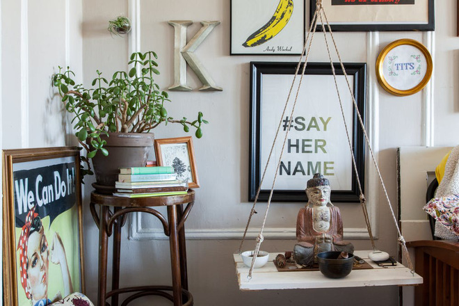 Căn hộ 30m² nhưng có cả góc thiền và khu vườn xanh mướt mắt của cặp đôi cá tính - Ảnh 6. Căn hộ 30m² nhưng có cả góc thiền và khu vườn xanh mướt mắt của cặp đôi cá tính - Ảnh 6.