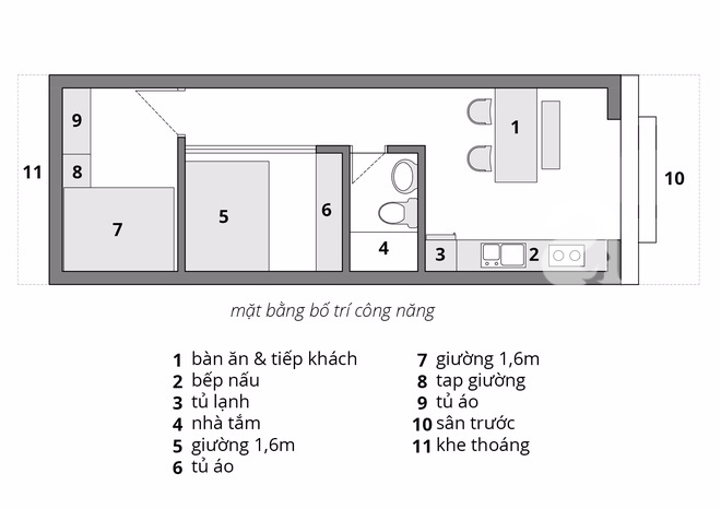 Với chi phí chưa đến 190 triệu, KTS đã hoàn thành căn nhà cấp 4 rộng 52m² với những công năng bất ngờ - Ảnh 1.