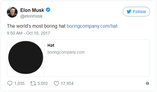 Trong vòng chưa đầy 24 giờ, Elon Musk đã giúp The Boring Company thu về hơn 80.000 USD nhờ... bán mũ - Ảnh 1. Trong vòng chưa đầy 24 giờ, Elon Musk đã giúp The Boring Company thu về hơn 80.000 USD nhờ... bán mũ - Ảnh 1.