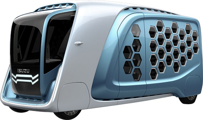 Xe++ - [Tokyo 2017] Độc đáo chiếc xe giao hàng cho tương lai FD-SI của Isuzu  (Hình 2).
