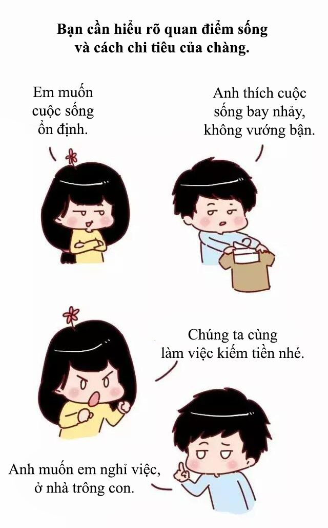 Bộ tranh: Những điều phụ nữ cần suy xét trước khi kết hôn để tiến tới cái đích hôn nhân viên mãn - Ảnh 1. Bộ tranh: Những điều phụ nữ cần suy xét trước khi kết hôn để tiến tới cái đích hôn nhân viên mãn - Ảnh 1.