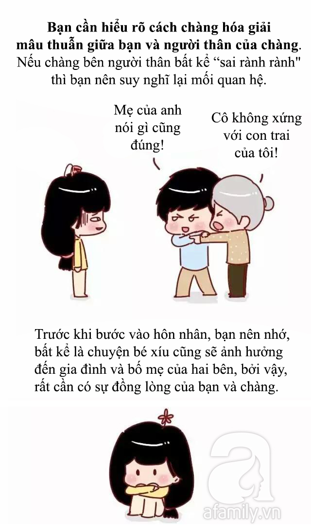 Bộ tranh: Những điều phụ nữ cần suy xét trước khi kết hôn để tiến tới cái đích hôn nhân viên mãn - Ảnh 7. Bộ tranh: Những điều phụ nữ cần suy xét trước khi kết hôn để tiến tới cái đích hôn nhân viên mãn - Ảnh 7.