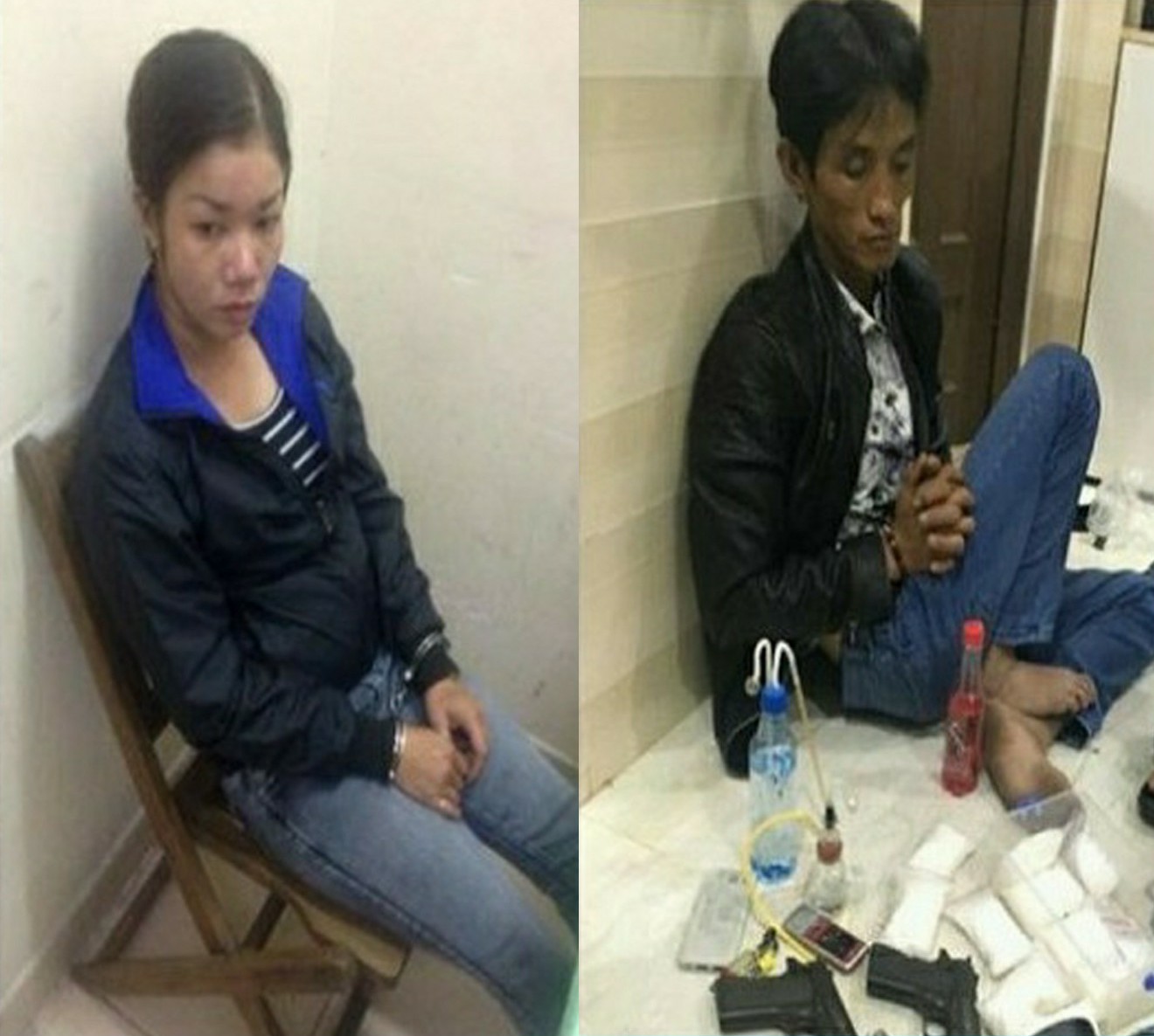 An ninh - Hình sự - Bắt cặp vợ chồng buôn bán ma túy mang theo 'hàng nóng' phòng thân