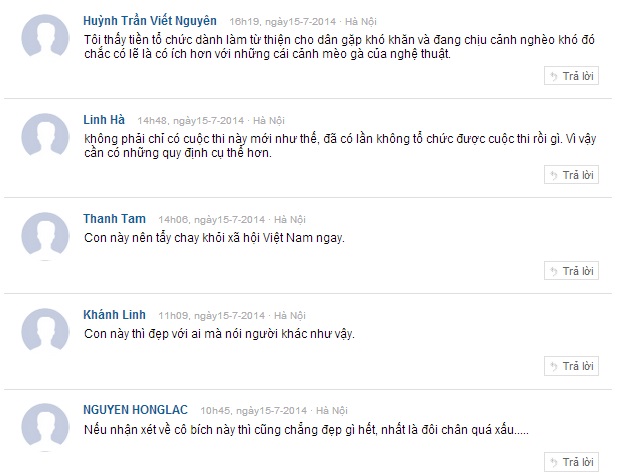 Cư dân mạng đồng loạt lên án người đẹp vứt danh hiệu Cư dân mạng đồng loạt lên án người đẹp vứt danh hiệu