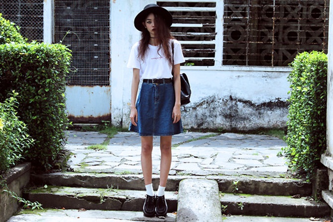 Học cách phối đồ gam đen trắng của hot Lookbook Vũ Thiên