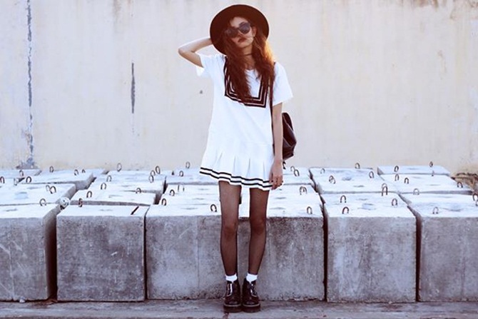 Học cách phối đồ gam đen trắng của hot Lookbook Vũ Thiên