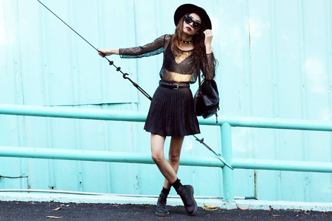 Học cách phối đồ gam đen trắng của hot Lookbook Vũ Thiên