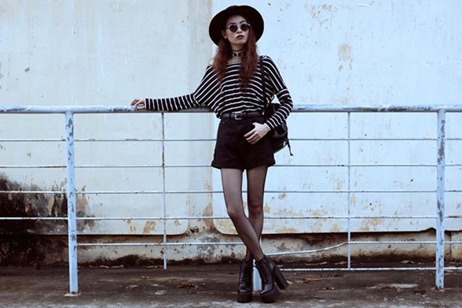 Học cách phối đồ gam đen trắng của hot Lookbook Vũ Thiên
