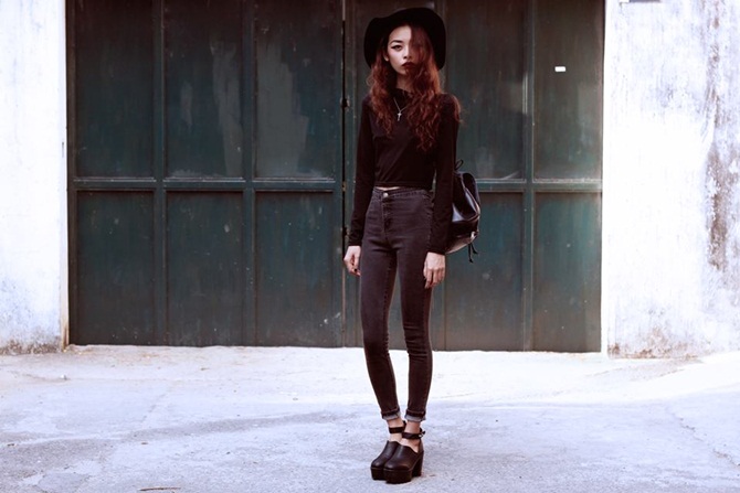 Học cách phối đồ gam đen trắng của hot Lookbook Vũ Thiên