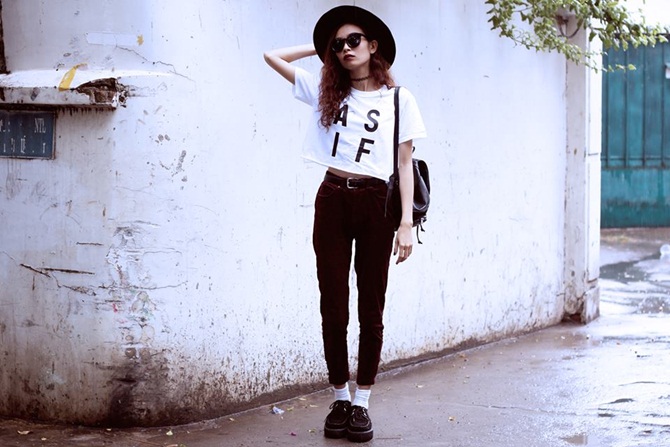 Học cách phối đồ gam đen trắng của hot Lookbook Vũ Thiên