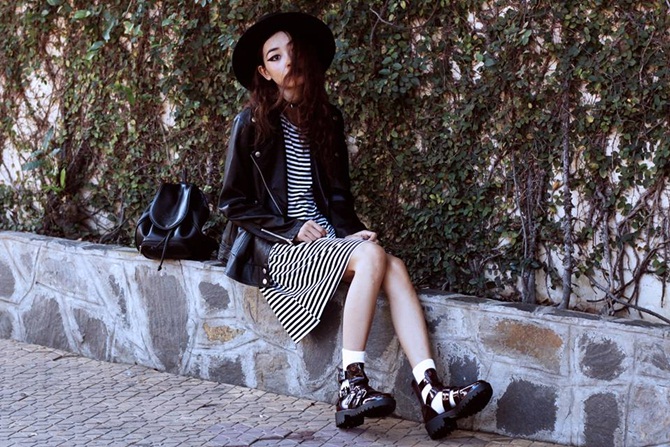 Học cách phối đồ gam đen trắng của hot Lookbook Vũ Thiên