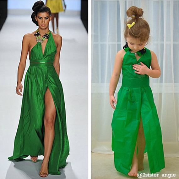 Cô bé 4 tuổi tài năng với những thiết kế thời trang bằng giấy