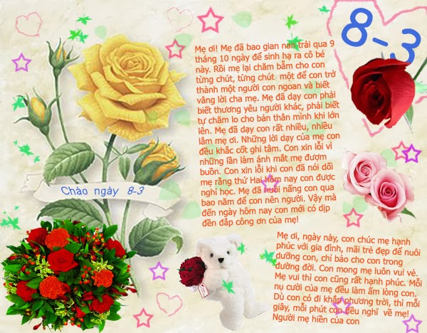 Những lời chúc hay dành tặng bà, mẹ và chị trong ngày 8/3