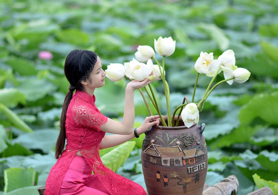 Ngất ngây vẻ đẹp “nghiêng nước nghiêng thành” nữ sinh xứ Tuyên