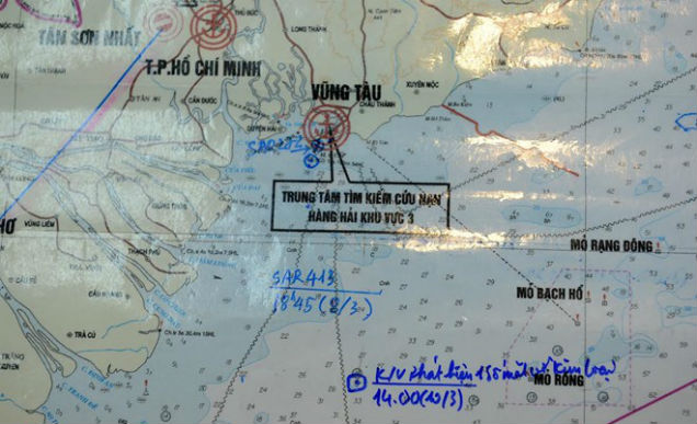 Cập nhật: Phát hiện nhiều mảnh vỡ kim loại cách Vũng Tàu 60km