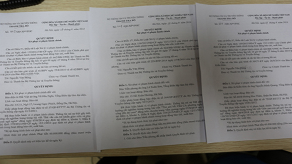 Thông tin sai sự thật, 3 tờ báo bị xử phạt 180 triệu đồng