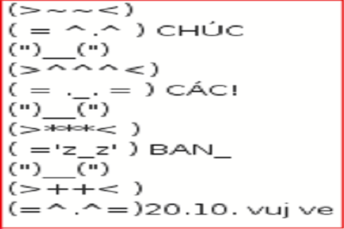 Những tin nhắn hình 20/10 