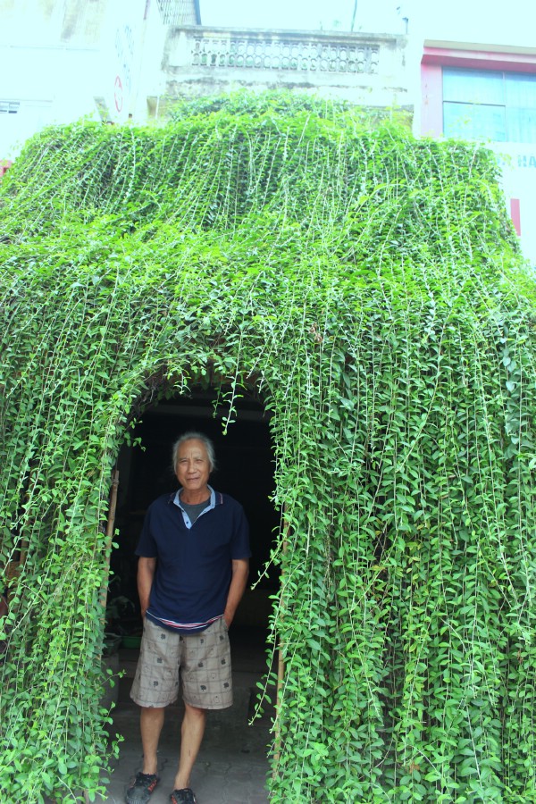 Ngôi nhà chằng chịt dây leo của ông lão gần 70 tuổi tại Hà Nội