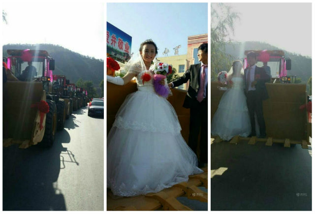 Chú rể rước dâu bằng “siêu xe buýt” dài 18 m gây sốt