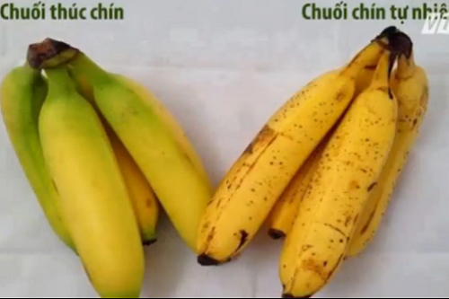 Cách phân biệt hoa quả chín tự nhiên và thúc chín bằng hóa chất