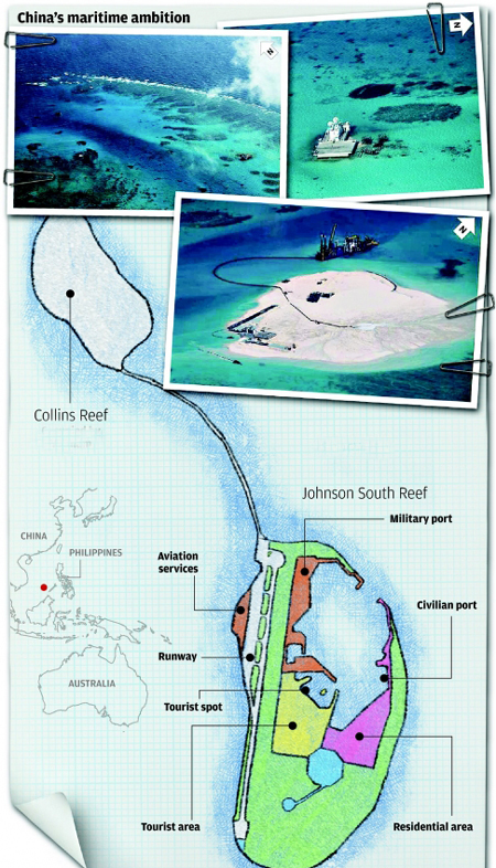 TQ xây đảo nhân tạo để lập vùng phòng không trên Biển Đông TQ xây đảo nhân tạo để lập vùng phòng không trên Biển Đông