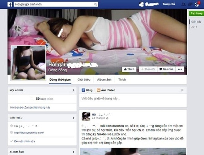 Thâm nhập chốn 'lầu xanh' ngập tràn trên Facebook