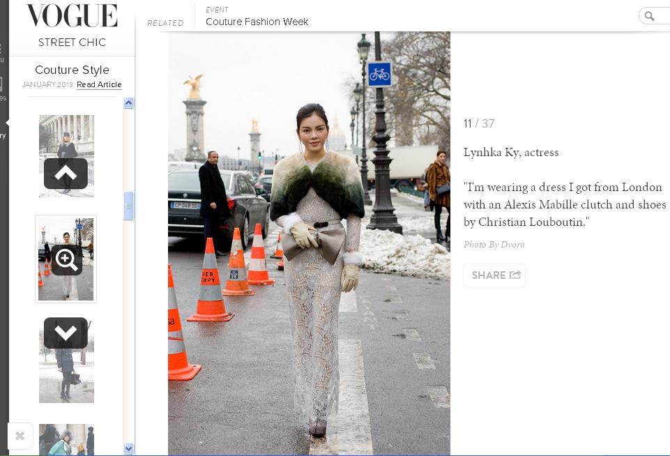 Lý Nhã Kỳ được tạp chí Vogue Nhật ví như công nương