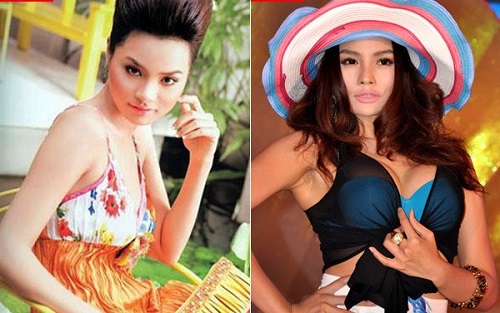 Những  vòng 1 căng xẹp bất thường của mỹ nhân Việt