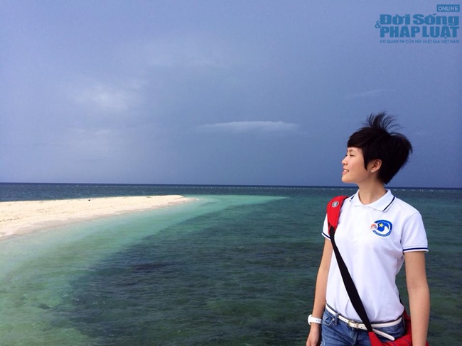 Cảm động lá thư của Hoa khôi sinh viên Việt Nam gửi từ Trường Sa