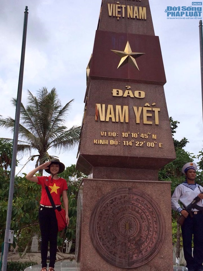 Cảm động lá thư của Hoa khôi sinh viên Việt Nam gửi từ Trường Sa