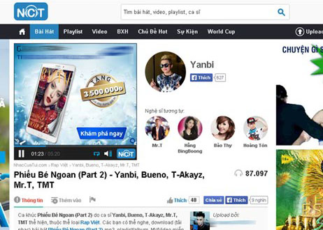 Yanbi bị gỡ ca khúc 