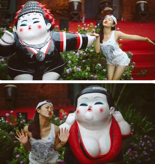 Xuân Bắc hóa cụ già, Angela bất ngờ lại Xuân Bắc hóa cụ già, Angela bất ngờ lại