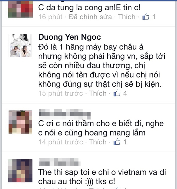 Siêu mẫu Dương Yến Ngọc biết trước có thảm họa MH17 rơi?