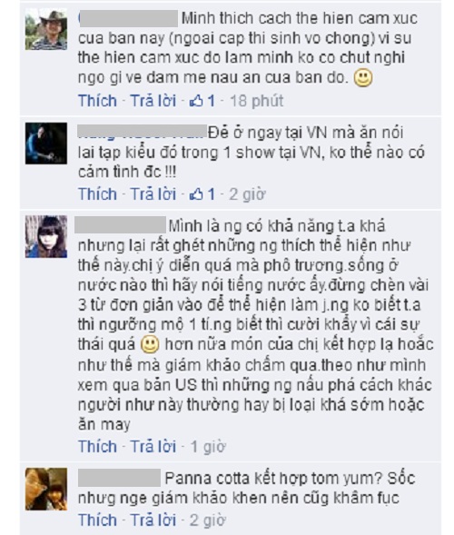 Thí sinh Vua đầu bếp bị chỉ trích vì 