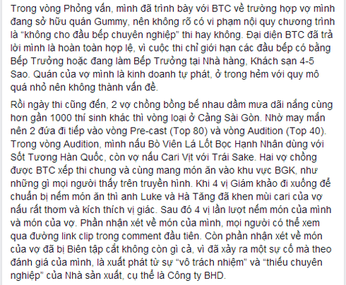 Thí sinh Master Chef hé lộ bí mật động trời phía hậu trường Thí sinh Master Chef hé lộ bí mật động trời phía hậu trường