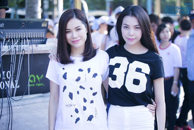 Mr Đàm, Trà Hằng dậy sớm đi bộ vì nạn nhân chất độc da cam