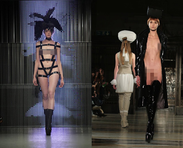 Sàn diễn thời trang ngập tràn mẫu nude Sàn diễn thời trang ngập tràn mẫu nude