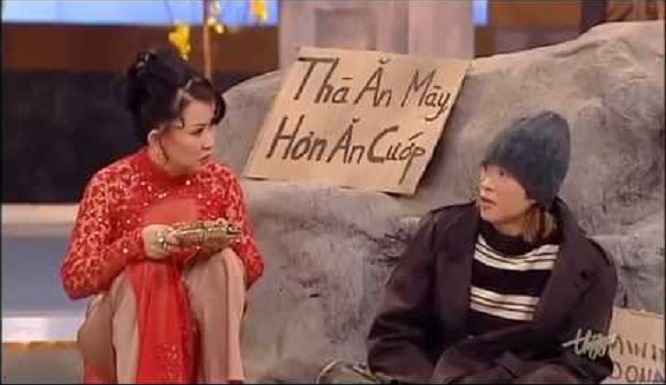 Sao Việt lê lết đi ăn xin, bán vé số Sao Việt lê lết đi ăn xin, bán vé số