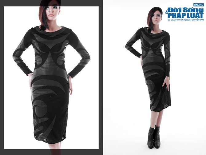 Hà Thu - Văn Kiên diện trang phục bằng lông dê