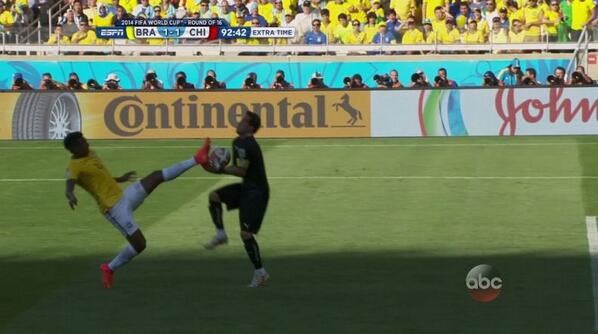 TRỰC TIẾP Brazil- Chile (KT): Brazil mướt mồ hôi vào tứ kết