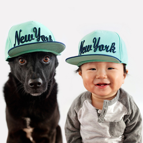 Bộ ảnh cực đáng yêu em bé và chú chó cưng