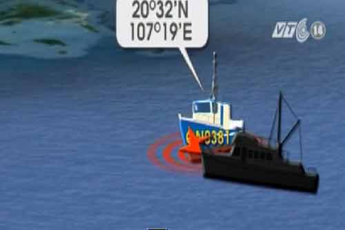 Tàu cá Quảng Ninh bị tàu lạ đâm chìm trong đêm 
