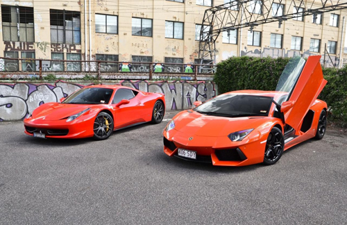 Bò tót Lamborghini Aventador đọ sắc cùng Ferrari 458 Italia-07