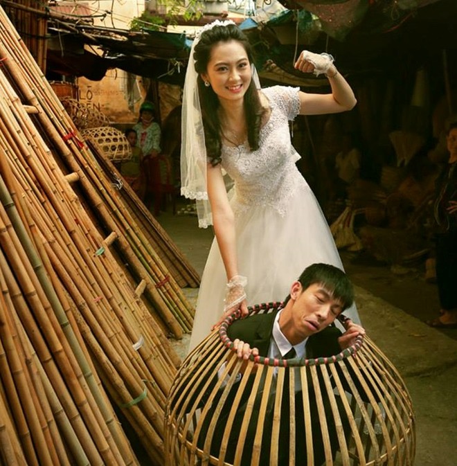 Những bộ ảnh cưới độc đáo, hài hước xem là muốn kết hôn